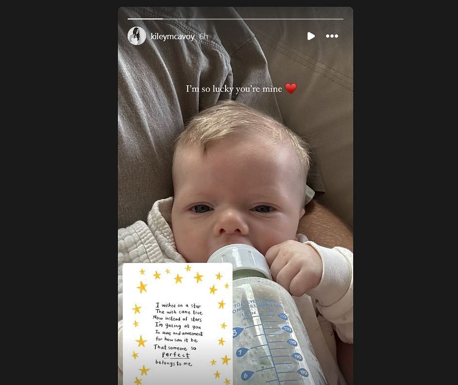 Charlie McAvoy's wife shared on IG @kileymcavoy